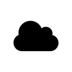 Flat Cloud Icon Vector for Weather and Forecast Application