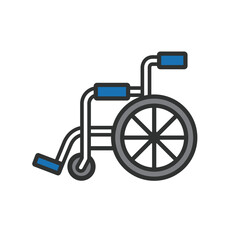 車椅子のアイコンイラスト