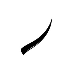 Simple Abstract Black Stroke on White Background for Modern Design Concepts