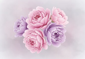 Soft Pastel Peonies: Delicate Bloom Photography