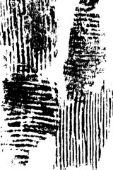 Distorted barcode patterns with abstract torn lines for creative design and overlay effects