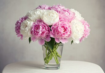 Blushing Peonies: A Delicate Bouquet's Gentle Grace
