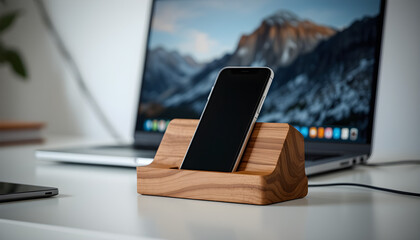 laptop on a table