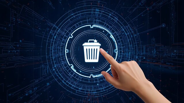 Digital cleaning and deletion. - Powered by Adobe