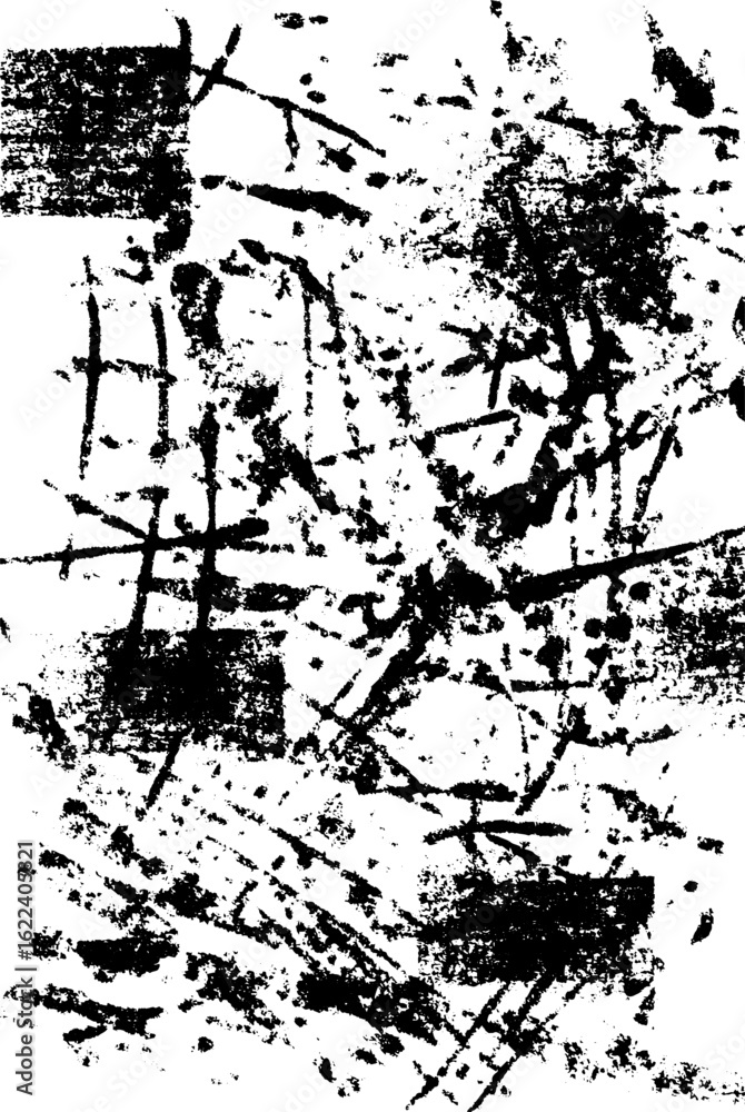 Poster black and white celestial map pattern with stars for artistic design