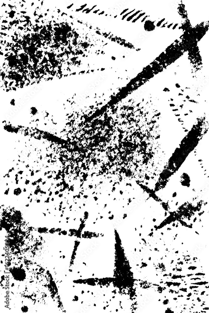 Poster black and white celestial map pattern with stars texture for design