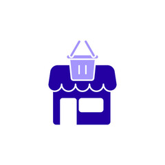 Obraz premium Icon a retail, isolated against a clean background.