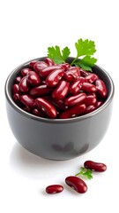 Red kidney beans in bowl