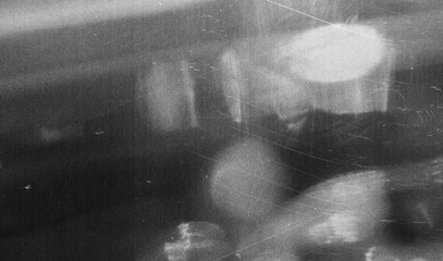 grunge retro film overlay effect with scratch dust and light leaks, retro grain noisy film...