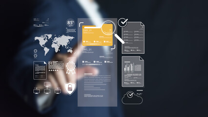 Corporate audit service employs financial management technology, internal document compliance, regulation inspecting, system examination, organization datum, and business process assessment