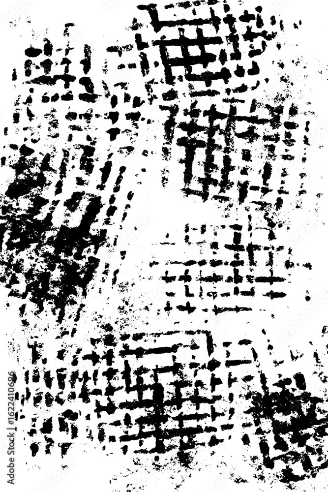 Poster black and white grunge fishing net pattern for textural design and overlay