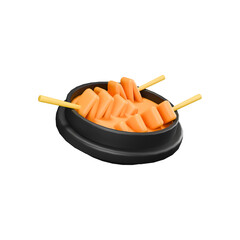 Spiral Orange Skewer
