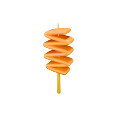 Orange Spiral Stick