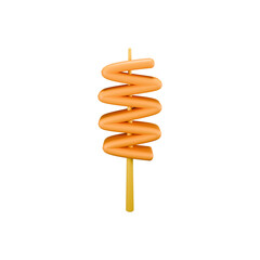 Spiral Orange Stick