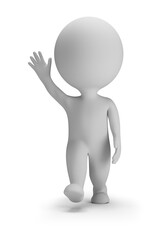 3d small people - goes and greets