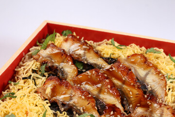 うなぎ飯　クローズアップ