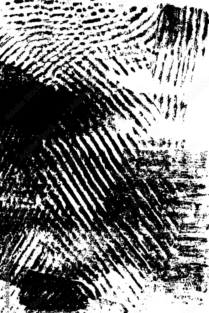 Poster abstract distressed lino print texture in black and white for art and design
