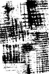 Abstract black and white grunge pattern for rough ink background design