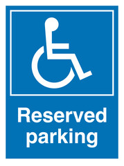Reserved Parking for Disabled Use