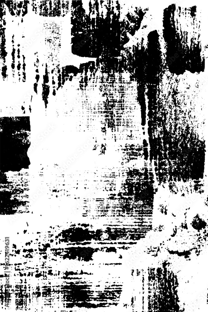 Poster grungy monochrome surface with decayed paint and ink smudges for artistic background design