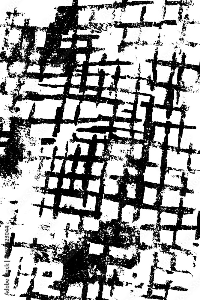 Aufkleber monochrome urban grid map texture with grunge effect for abstract design