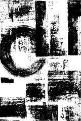 Monochrome glitch texture with deconstructed visual elements for design projects