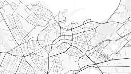 Tallinn City Map. Minimalist black and white line art poster for printing, wallpaper, wall art for home and office decor