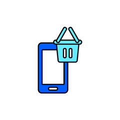 Icon a mobile, isolated against a clean background.