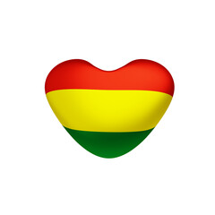 Bolivia Independence Day greeting card template.  3d render.