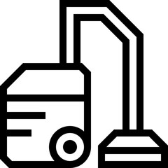 Vector of Vacuum Cleaner Outline Icon