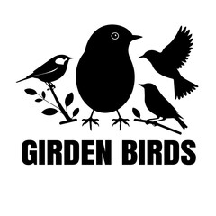 GARDEN BIRDS SILHOUETTE