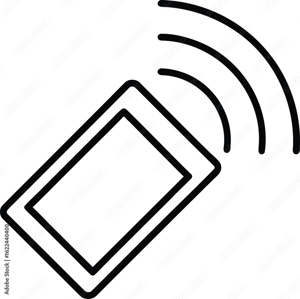 Poster wireless signal icon representing technology and communication isolated on transparent background