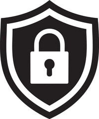 A black and white image of a lock with a key on it