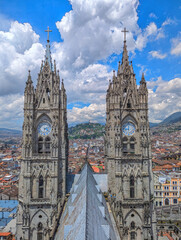 The outlook from Metropolitan Cathedral of Quito