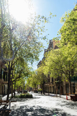 Superblock oder Superilla im Viertel Eixample, für Autos stark eingeschränkter Bereich der Stadt...