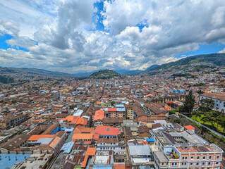Aerial view of Quito City - Quito, Ecuador