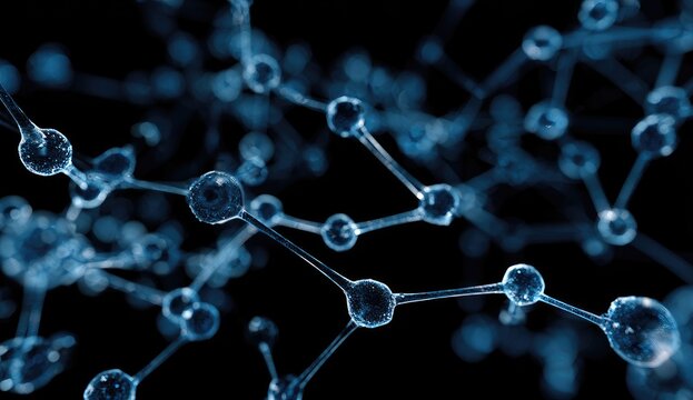 Abstract illustration of molecular structures