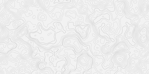 Obraz premium modern seamless style black lineTopographic map contours curve line Hand-drawn vector pattern Wave textures white and gray white background. 