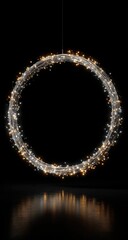 Circular, glowing, ethereal ring