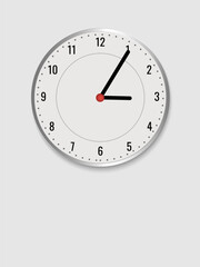 Modern clock dark color realistic for decoration