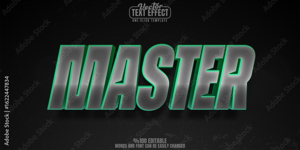 Poster master editable text effect, customizable sword and king 3d font style