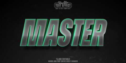 Master editable text effect, customizable sword and king 3d font style