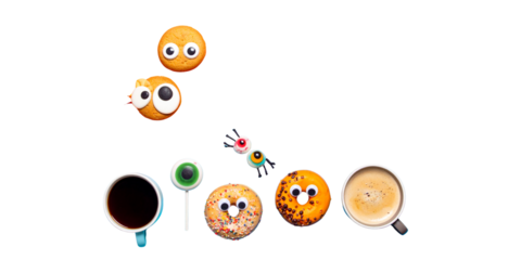 Funny seamless vector pattern set of cartoon easter eggs with a happy face design