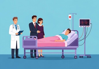 doctor and patient in hospital