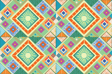 Muted Folk Art Seamless Pattern
Delicate Floral Motifs on a Soft Textured Background.