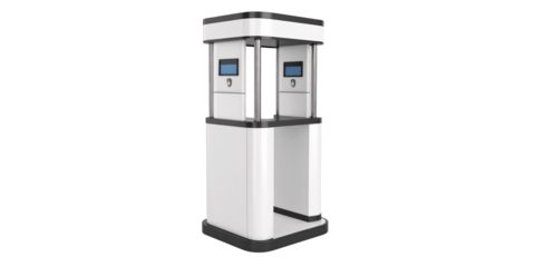 USB flash drive and cigarette lighter isolated on white background