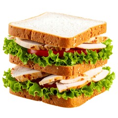 Turkey sandwich, delicious, tasty