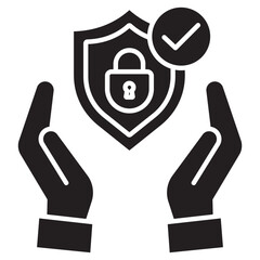 Obraz premium Privacy Trust Icon, Building Digital Trust Through Privacy, Safeguarding Privacy, Earning Trust, vector