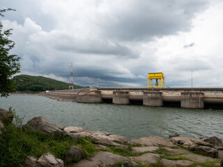 Impressive Dam with Spillway for Power and Irrigation.