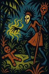 Witch Doctor and Smoking Doll